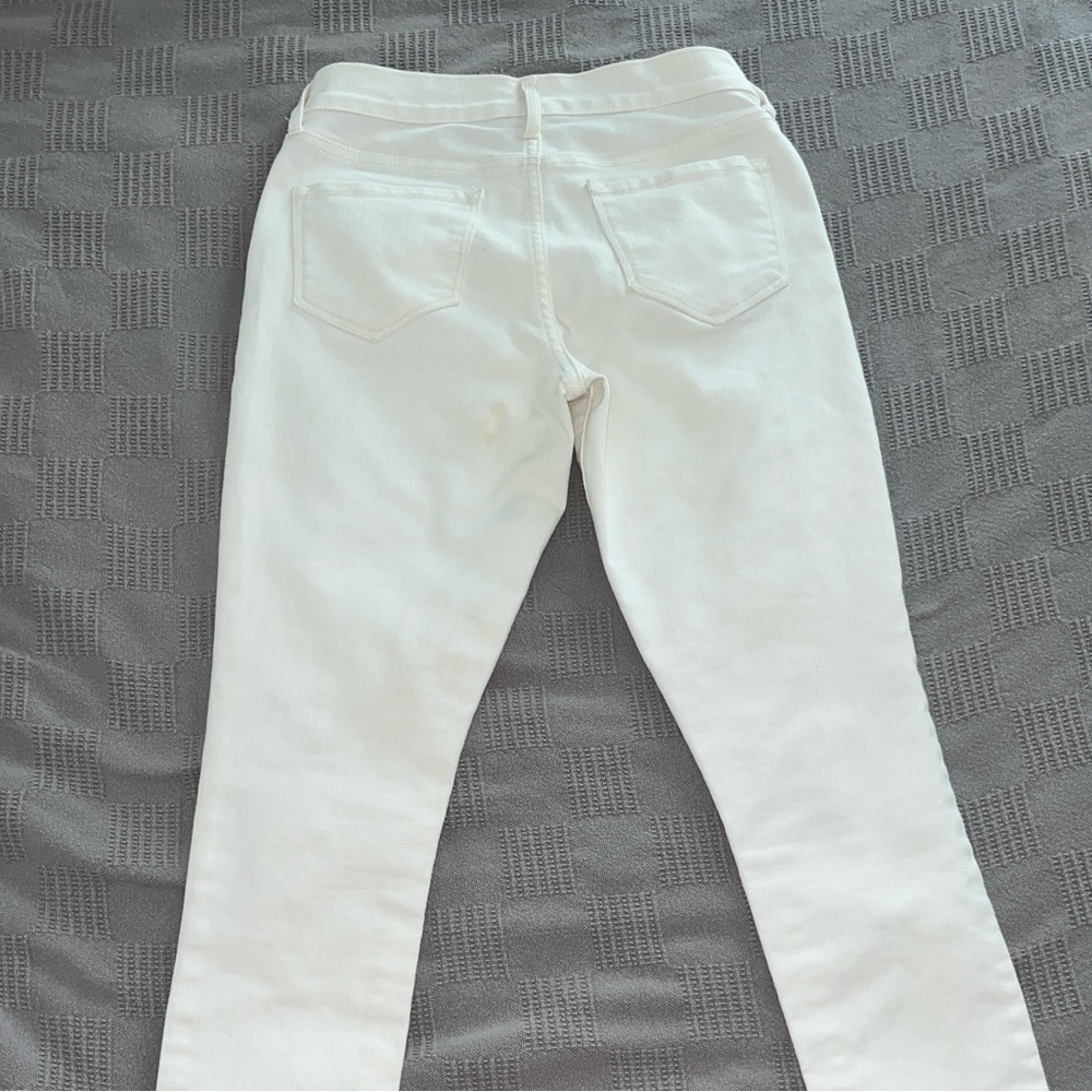 Old Navy White Straight Leg Jeans - Picture 4 of 9